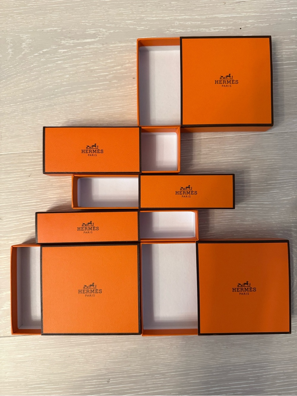 Hermès Orange Gift Box Set (Empty)